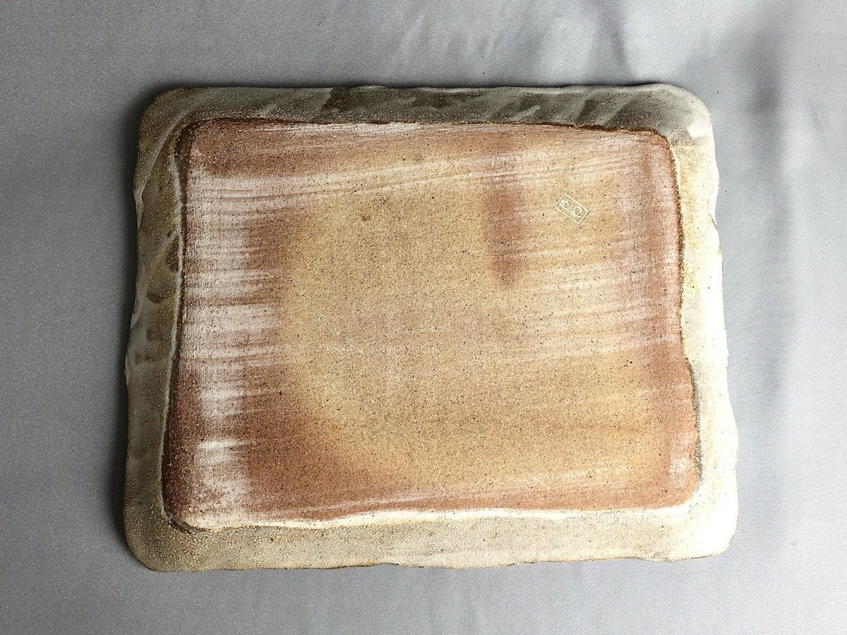 新粉引長角盛皿【熊谷雅博】