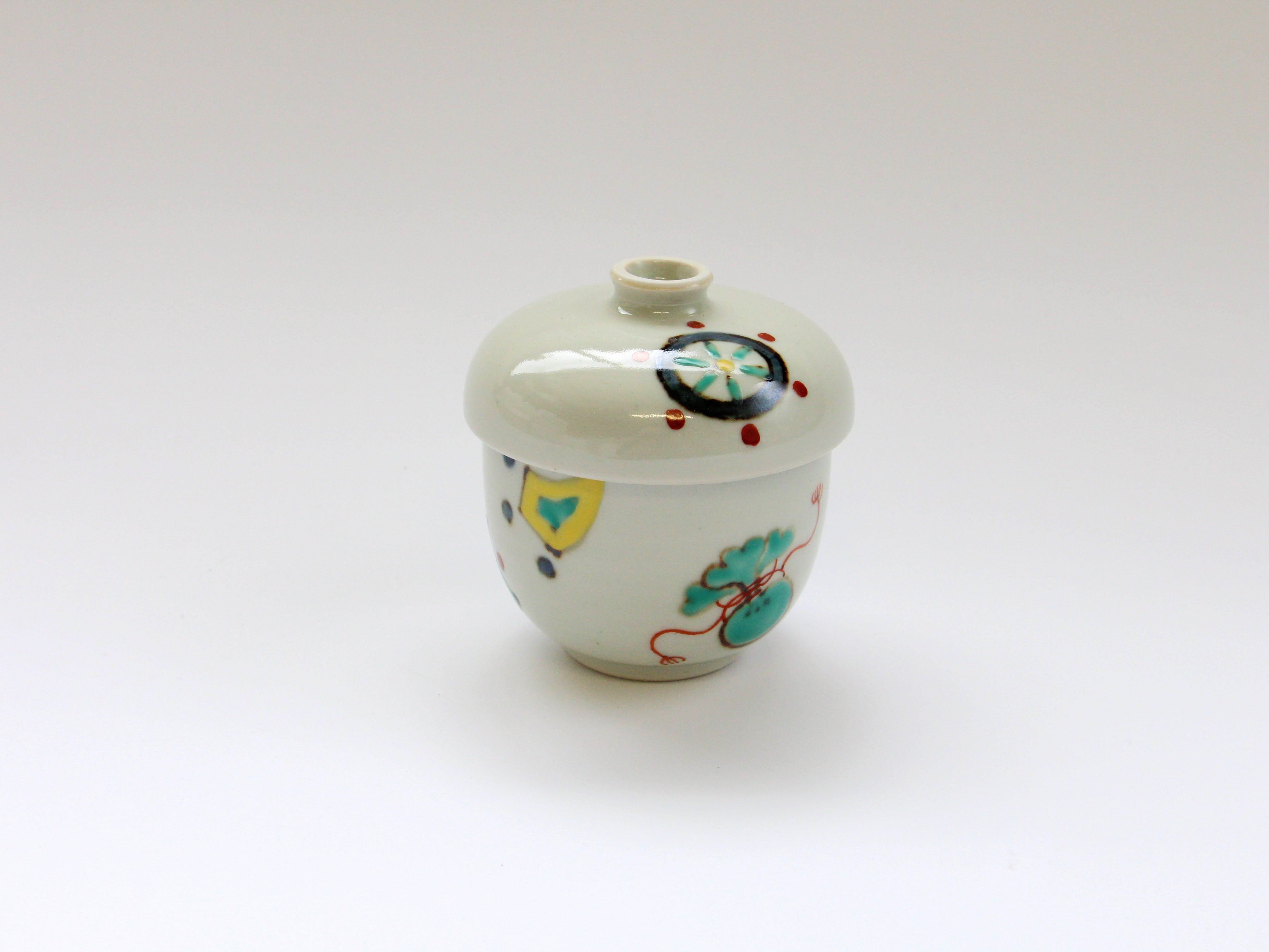 色絵宝尽し蒸し碗【田森陶園】