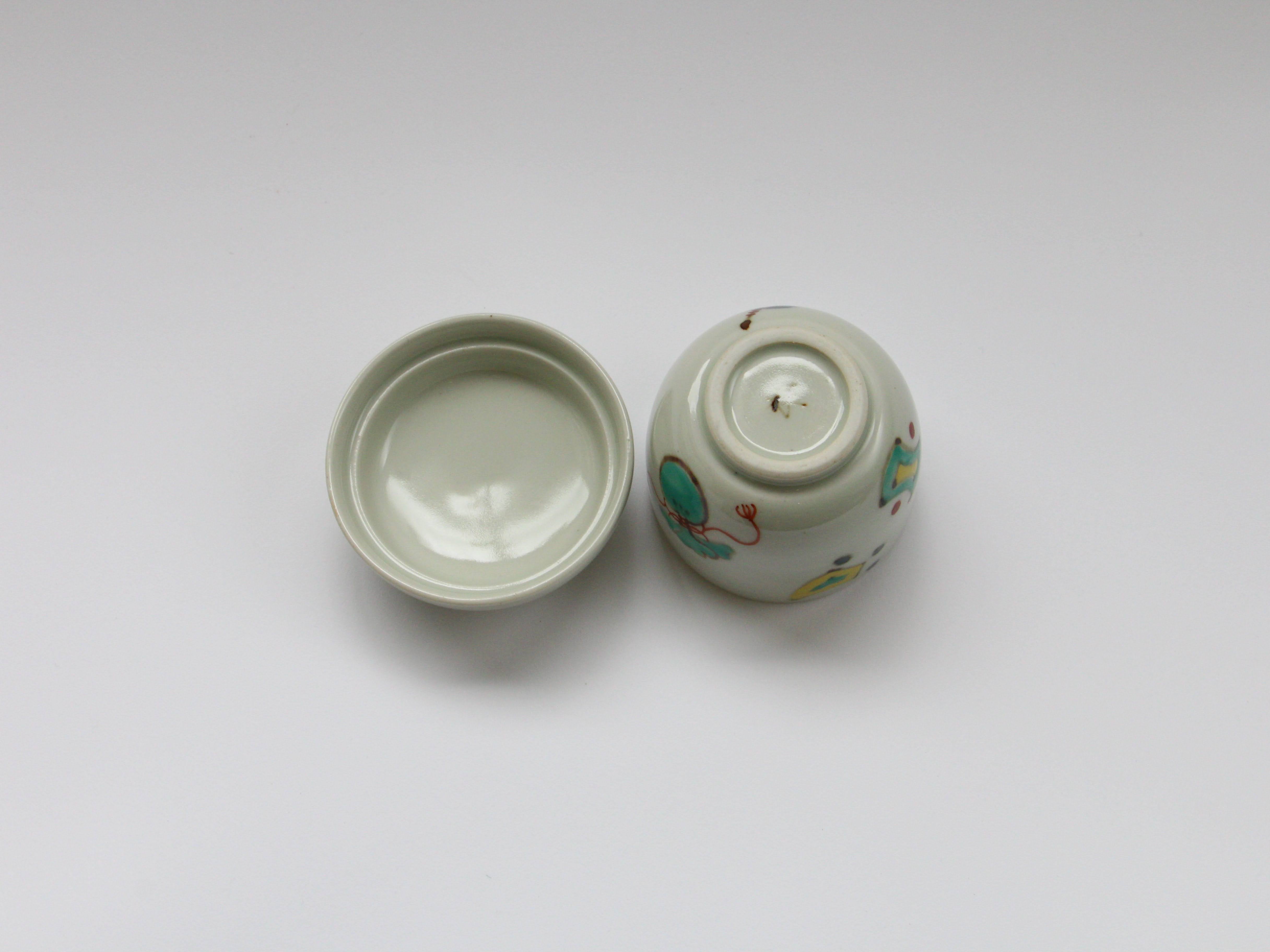 色絵宝尽し蒸し碗【田森陶園】