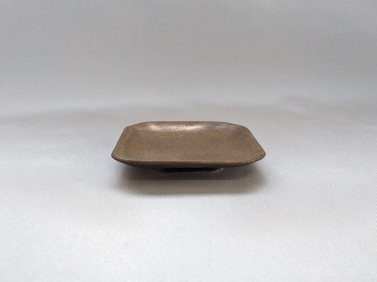 金泥釉箸置き四角【喜鶴製陶】