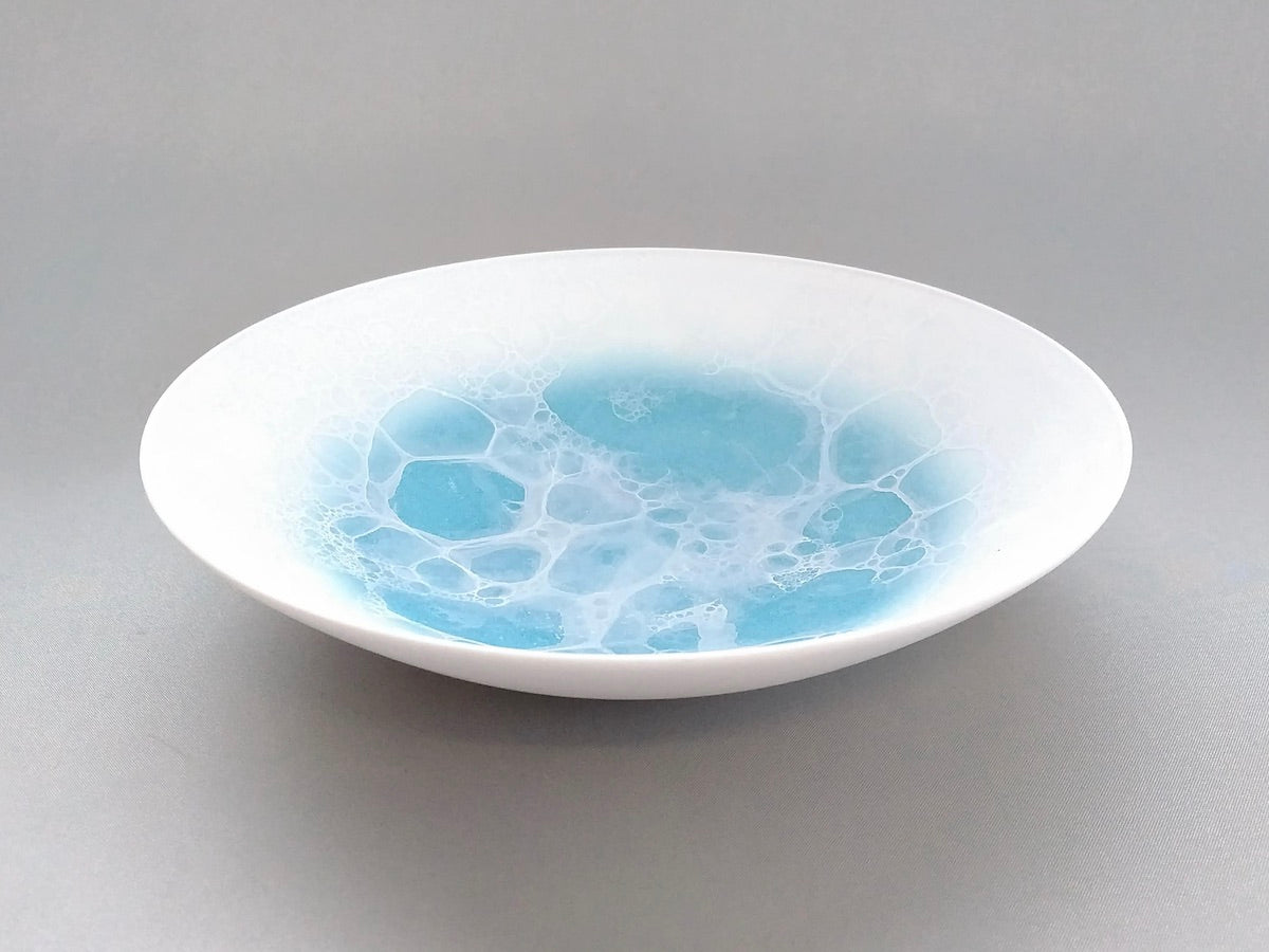 泡ボウル18cm Blue【やま平窯】