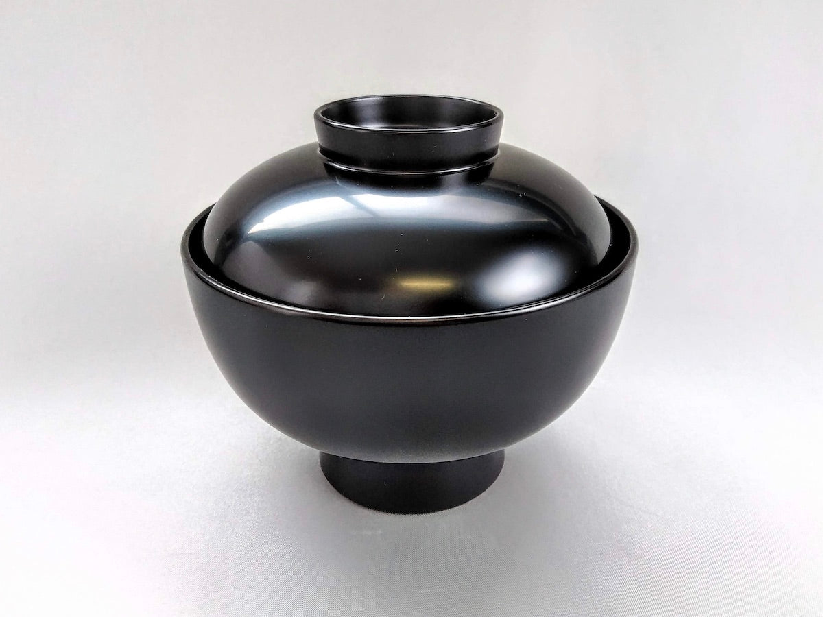 洗浄機対応雑煮碗 黒【松屋漆器】