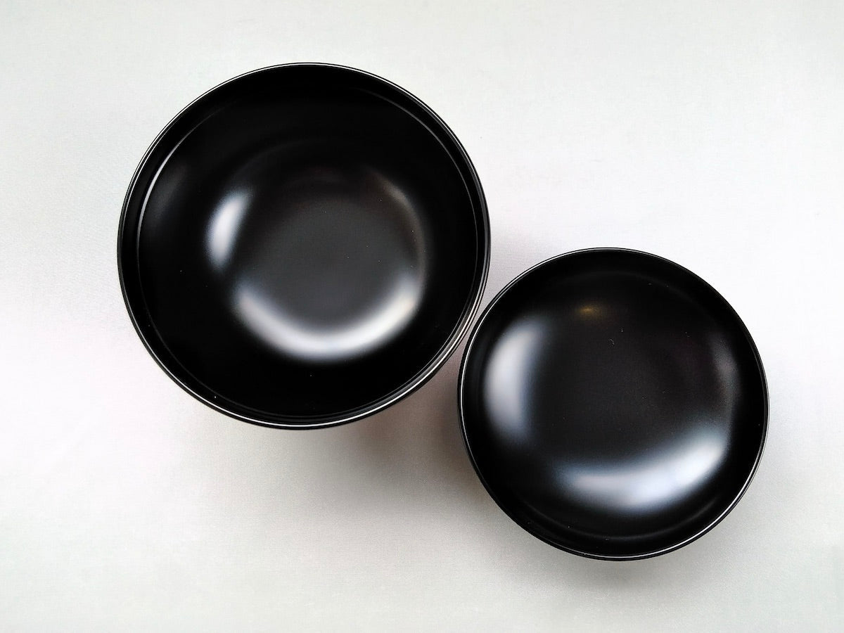 洗浄機対応雑煮碗 黒【松屋漆器】
