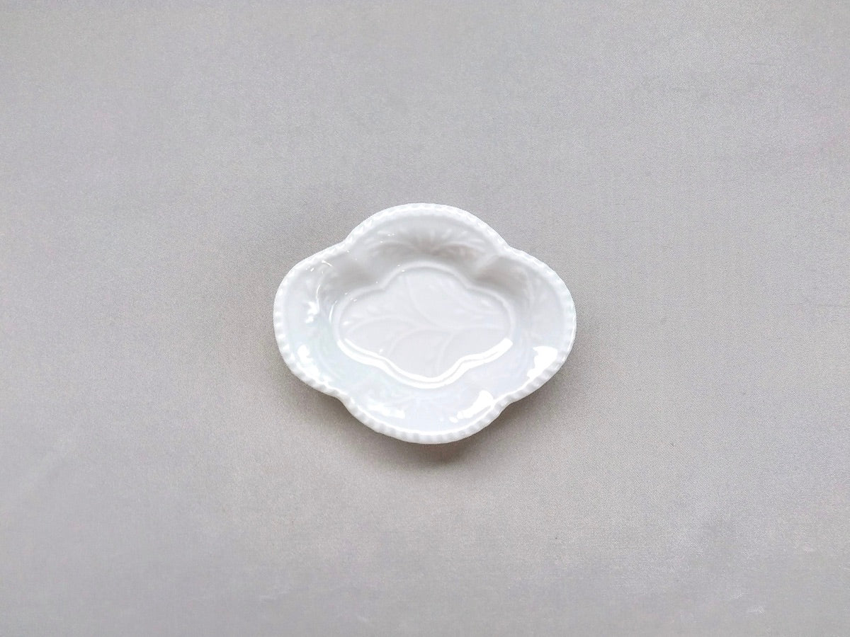 白磁木瓜型手塩皿【徳七窯】