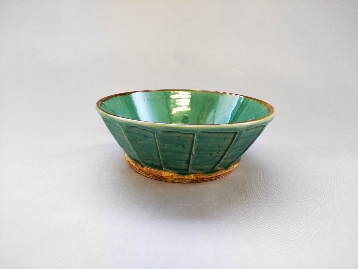 トルコ青ソギ平小鉢【赤根真次】