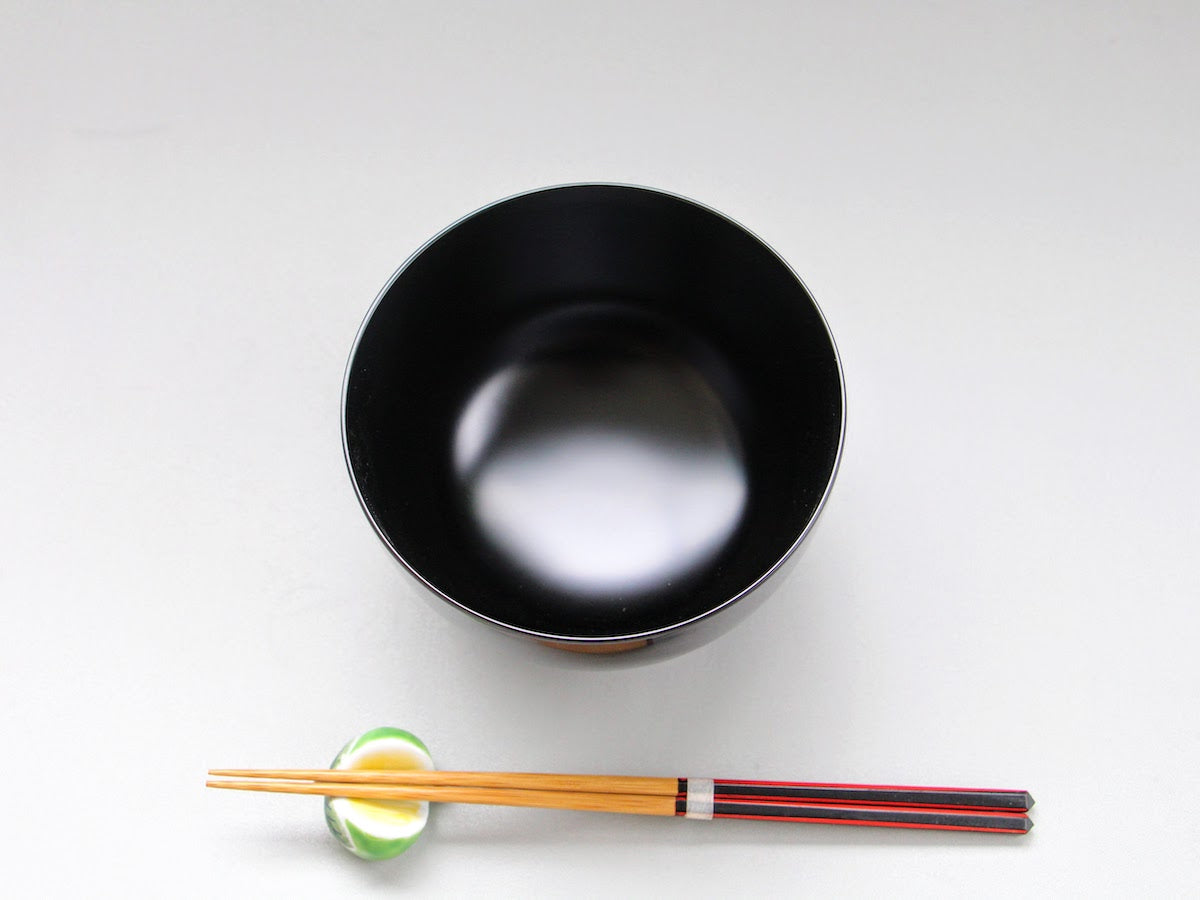 洗浄機対応入れ子碗 大 黒【松屋漆器】
