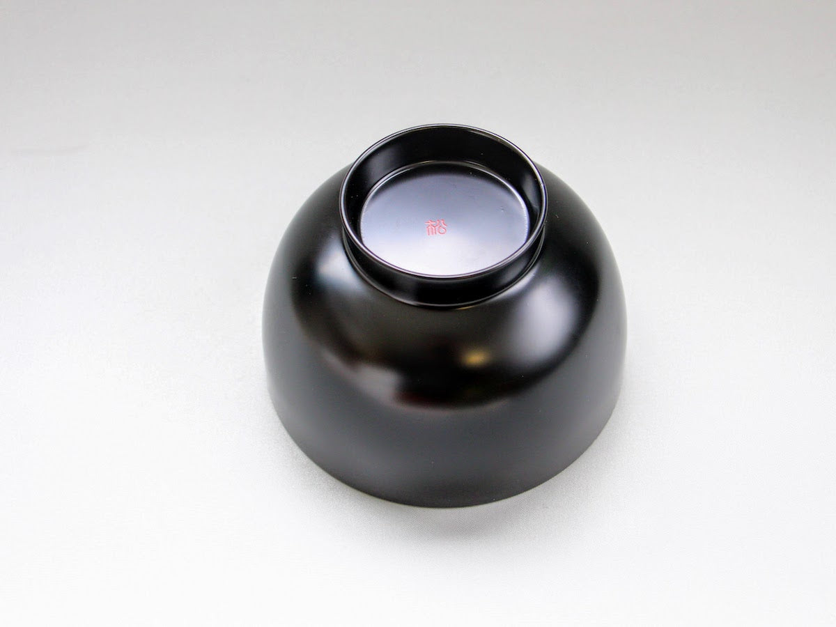 洗浄機対応入れ子碗 大 黒【松屋漆器】