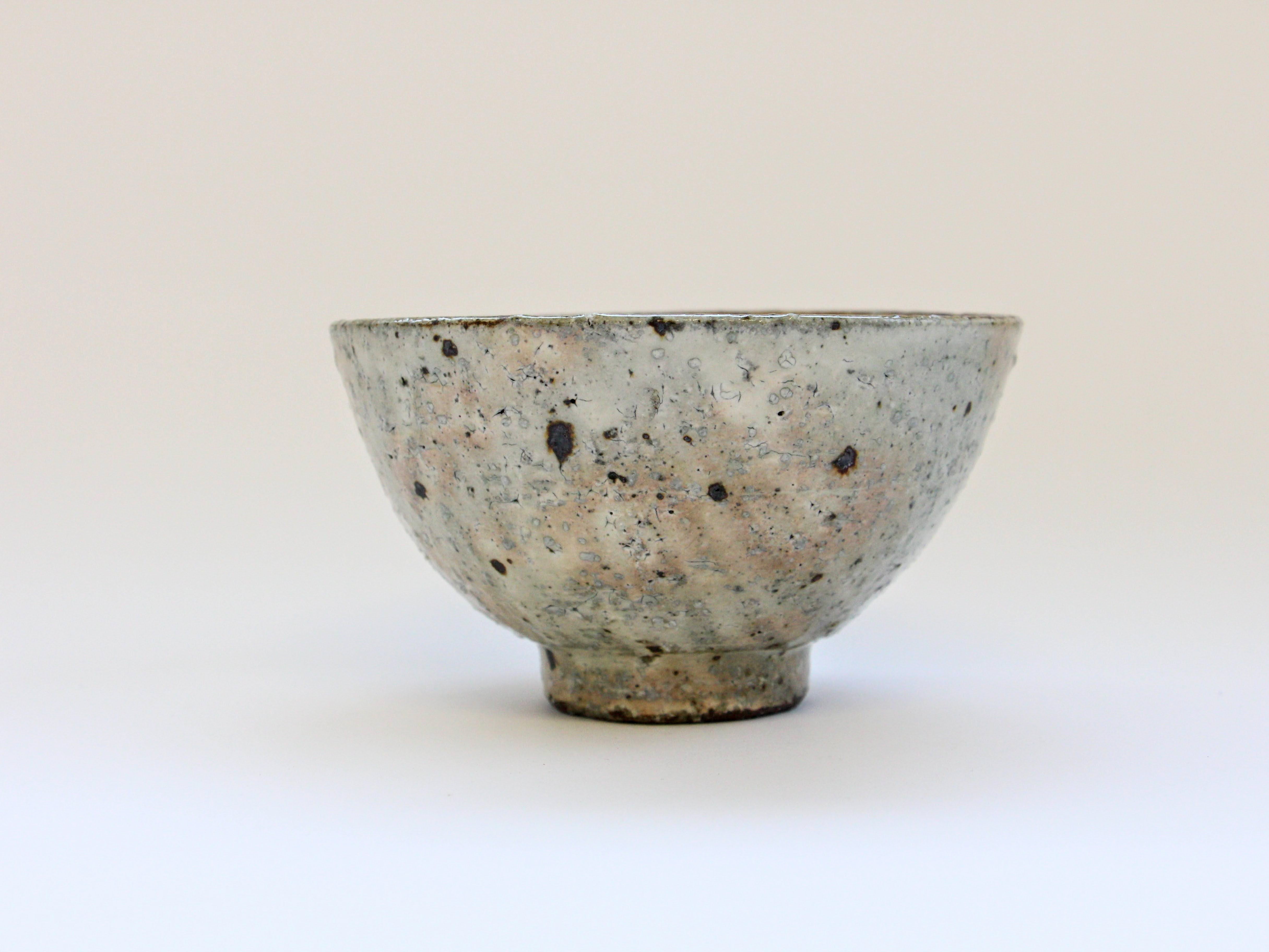 灰釉化粧茶碗 大【小辻真一】