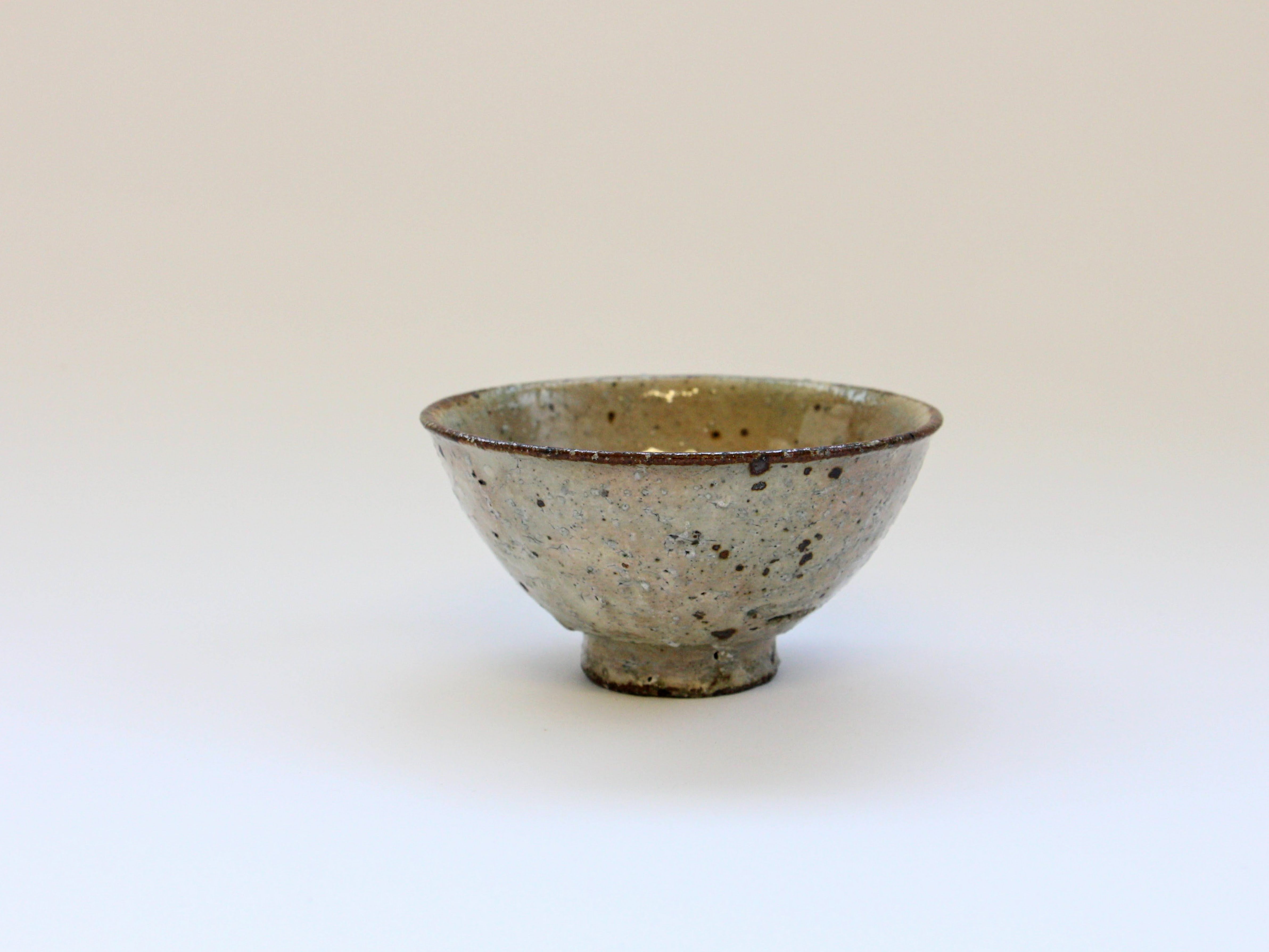 灰釉化粧茶碗【小辻真一】