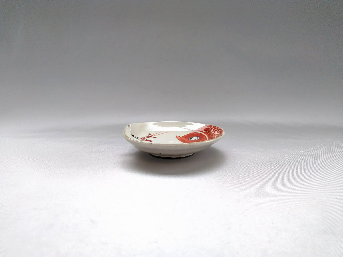 エビに鯛片口小皿【陶工房楽】