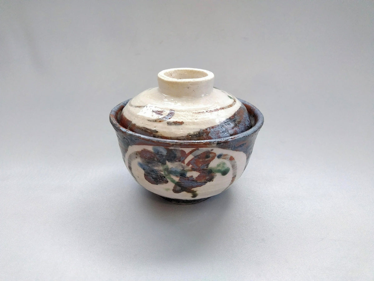 志野織部かぶ紋蓋物【中垣連次】