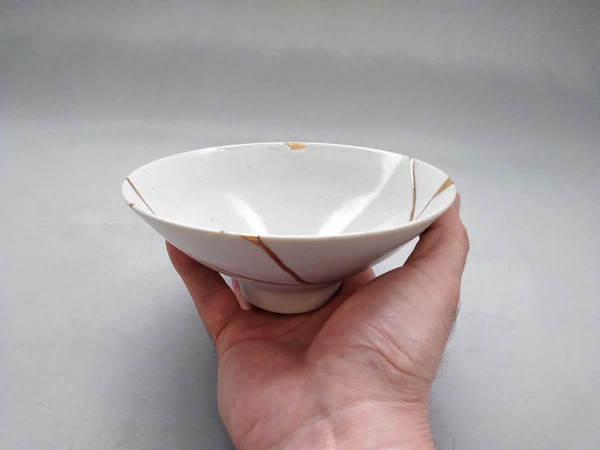李朝金継平小鉢【寛右エ門窯】