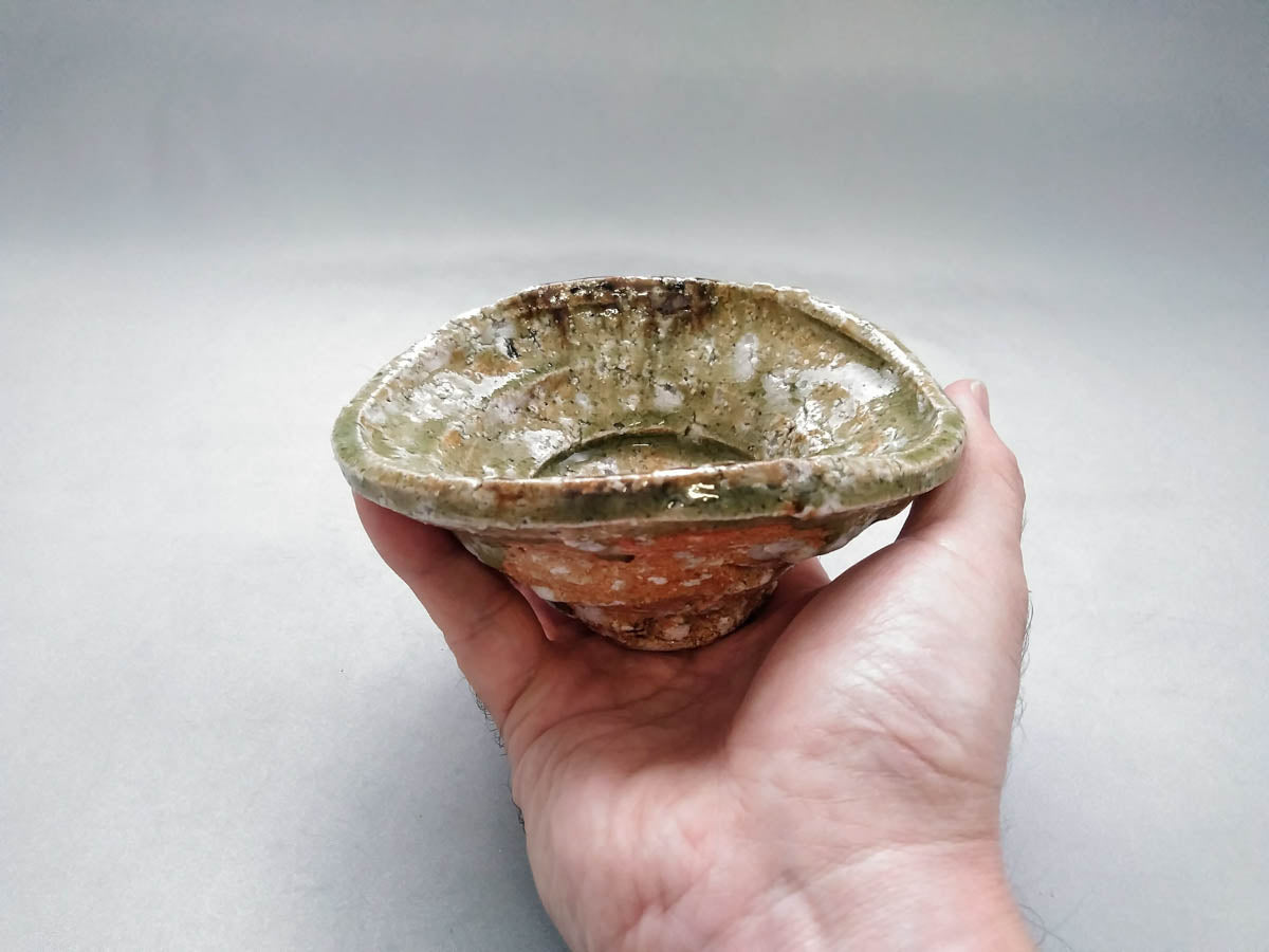灰釉あわび小鉢【村越琢磨】