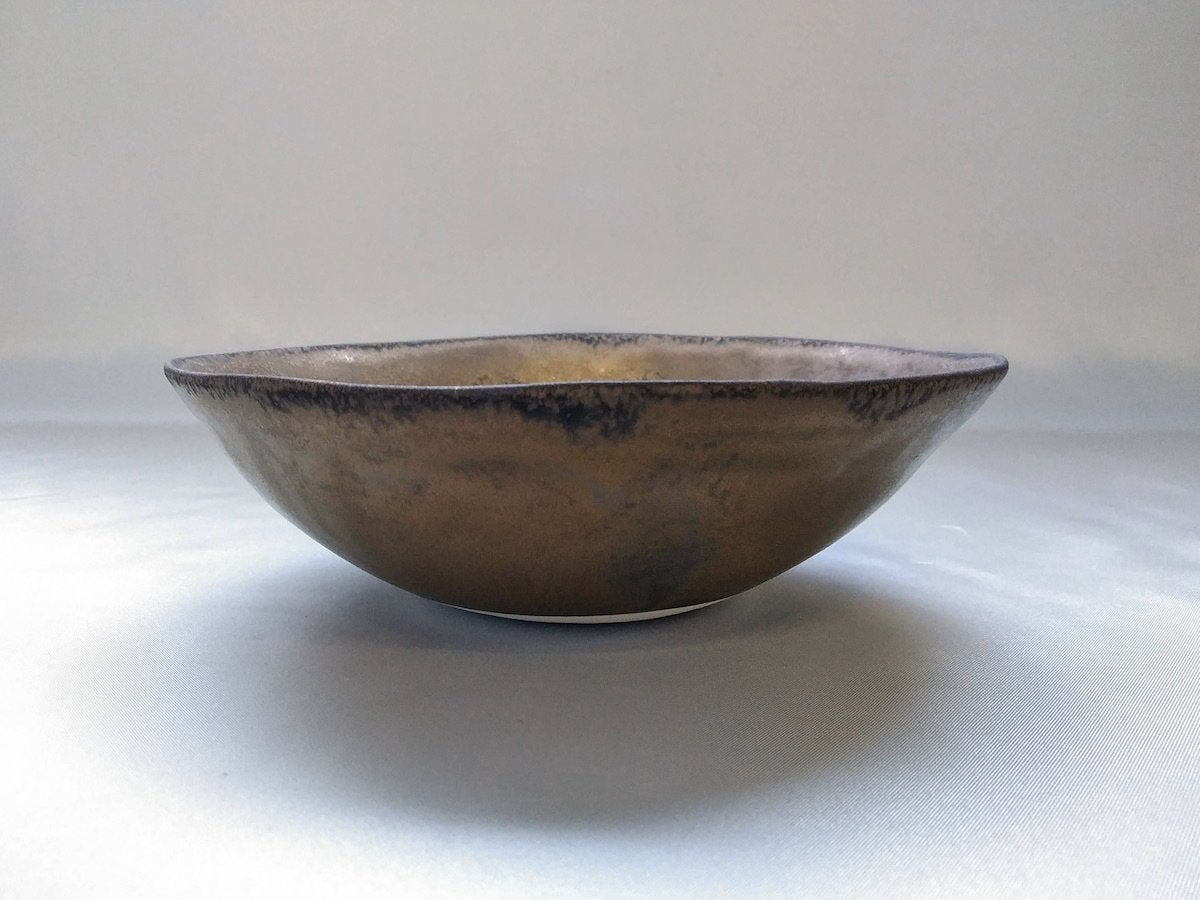金泥釉丸小鉢【喜鶴製陶】