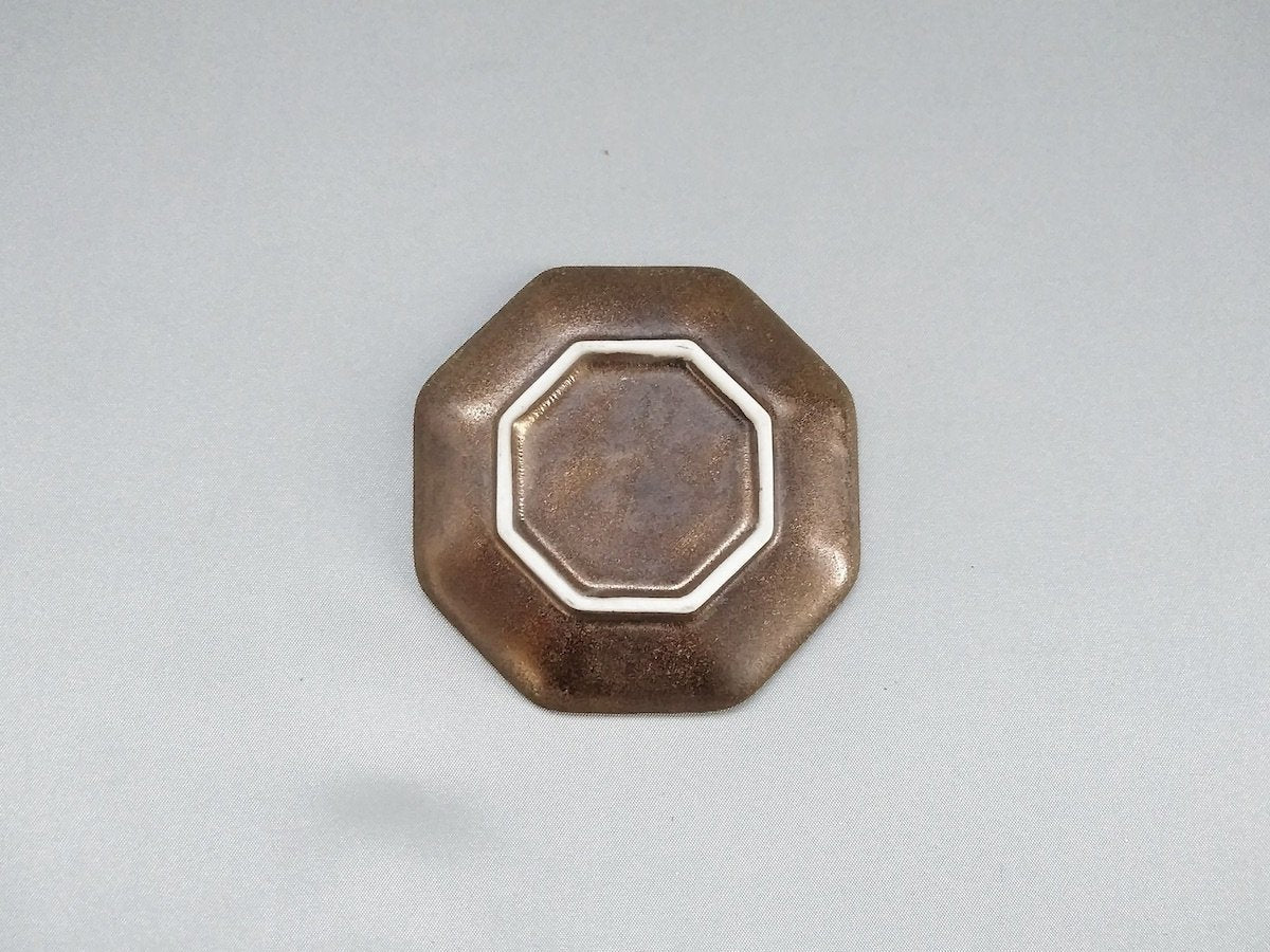 金泥釉箸置き八角【喜鶴製陶】