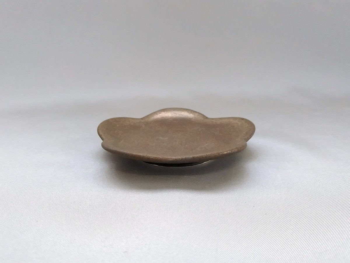 金泥釉箸置き花【喜鶴製陶】