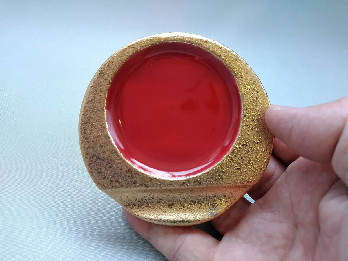 箸置き 赤丸【山本文雅】