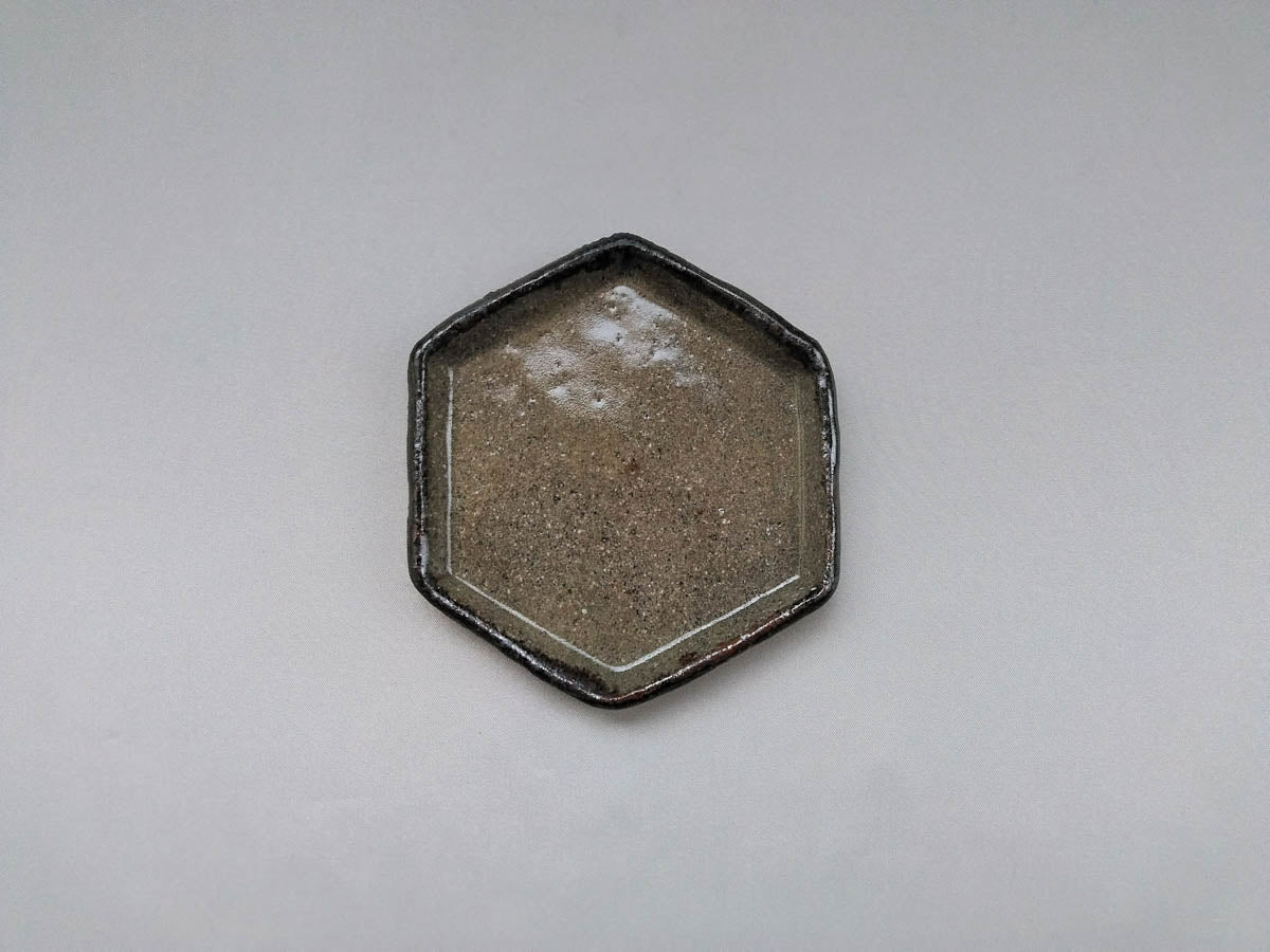唐津六角小皿【王天家窯】