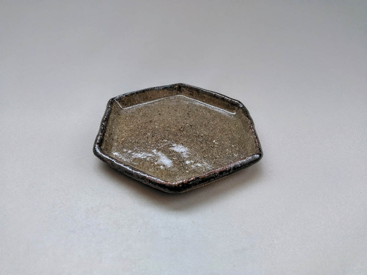 唐津六角小皿【王天家窯】