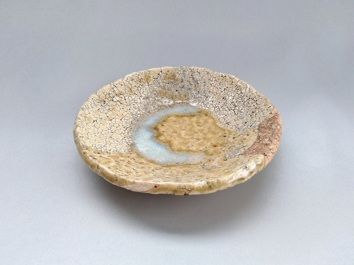 萩灰釉5寸皿【黒田岳】