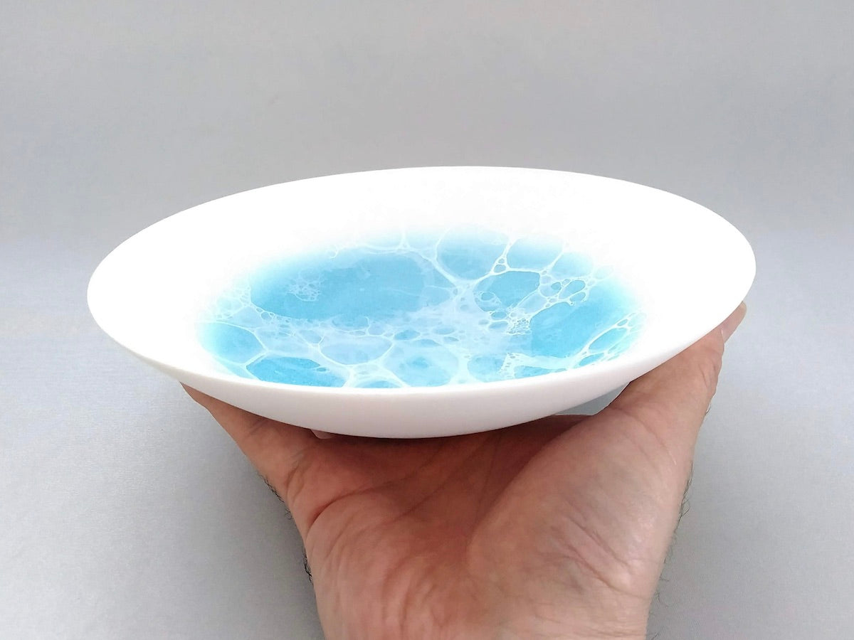 泡ボウル18cm Blue【やま平窯】