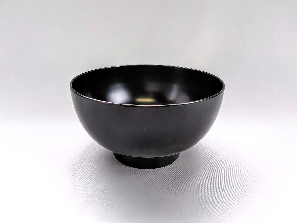 洗浄機対応入れ子碗中 黒【松屋漆器】