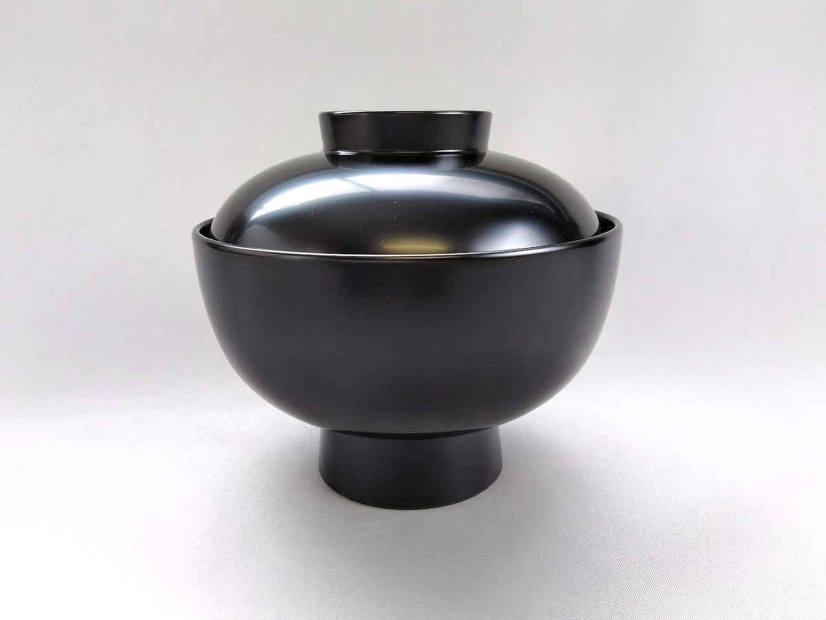 洗浄機対応雑煮碗 黒【松屋漆器】
