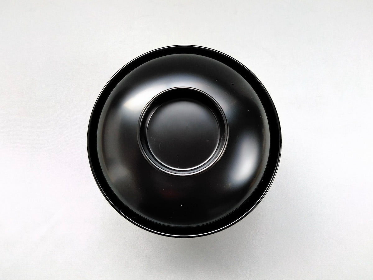 洗浄機対応雑煮碗 黒【松屋漆器】