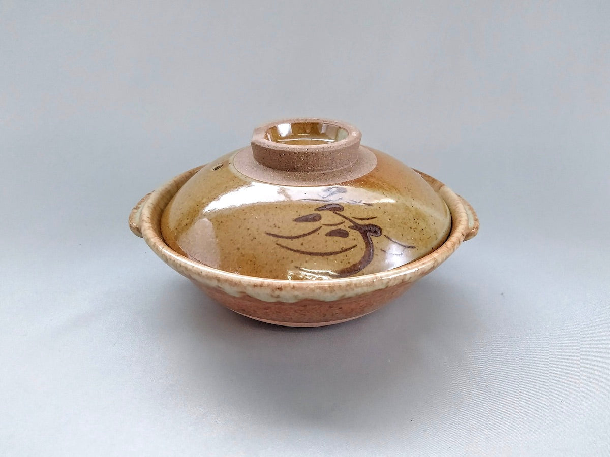 松絵5.5寸土鍋【安楽窯】