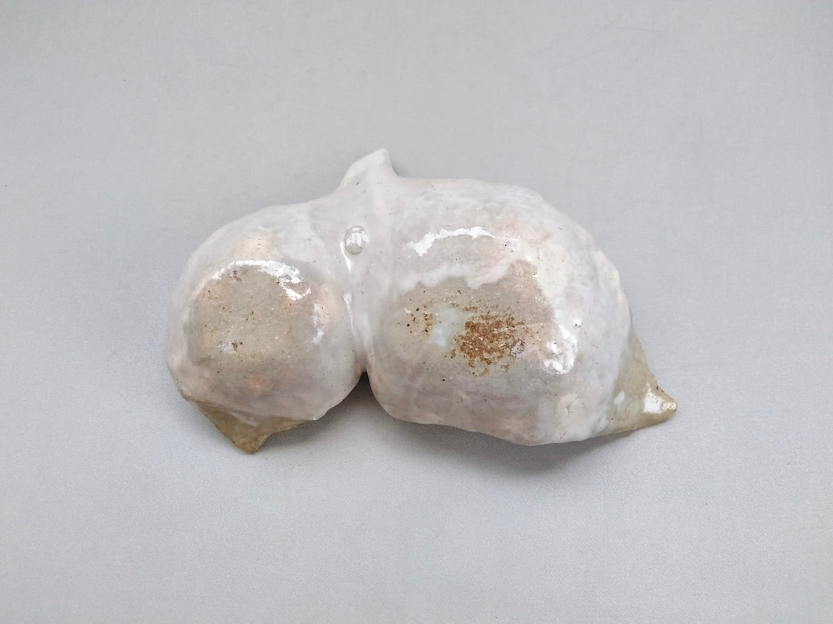 粉引双葉小鉢大【小栗大幸】