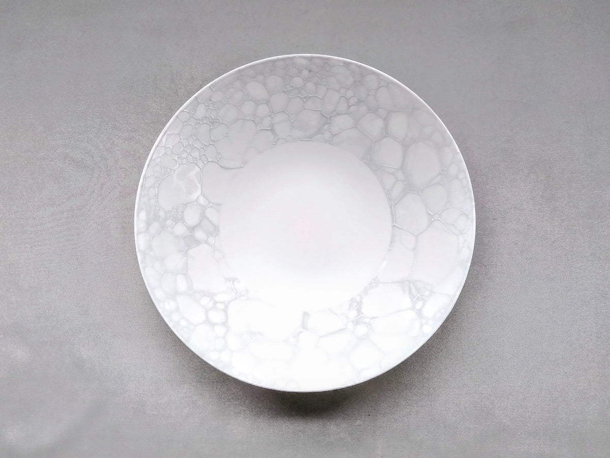 グレー志野泡ボウル18cm【やま平窯】