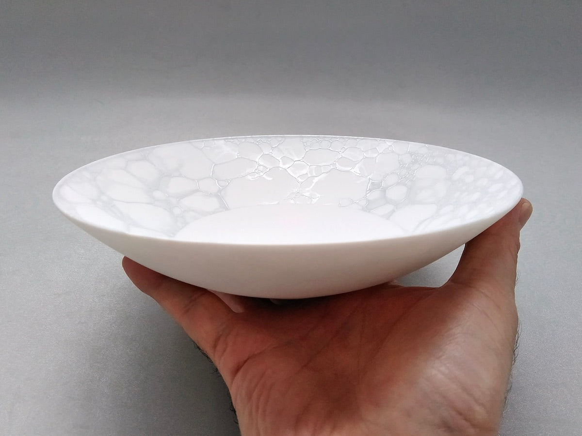 グレー志野泡ボウル18cm【やま平窯】